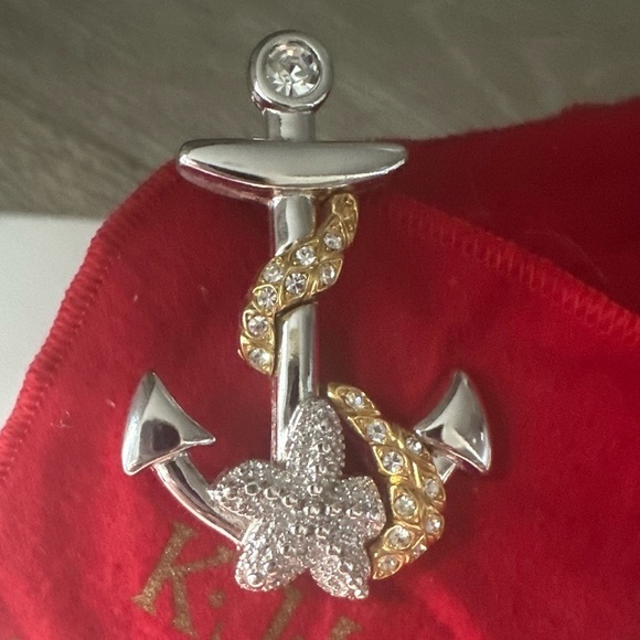Kenneth Jay Lane Jewelry - Vintage Kenneth J Lane Nautical Pendant or Brooch